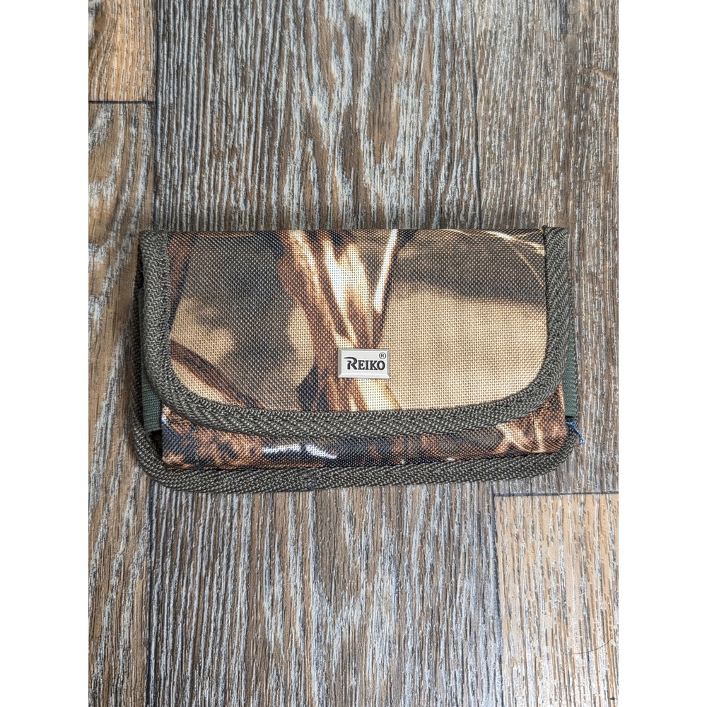 Reiko Camouflage Canvas Phone Holster Belt Clip Case Rugged Outdoor Pouch